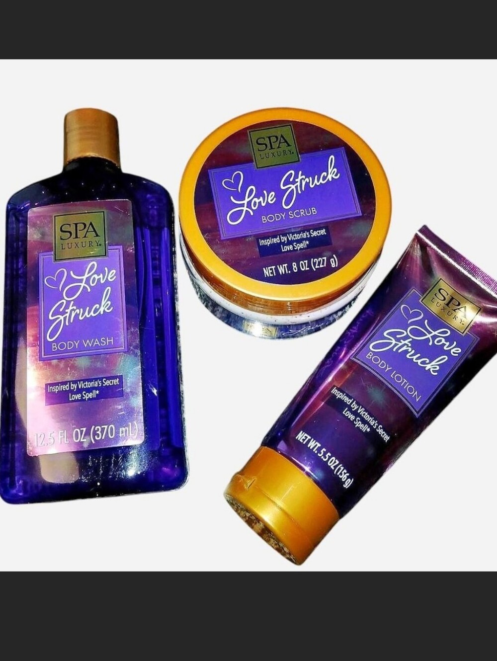 #LoveStruck #BodyWash, #Scrub & #Lotion #giftSet #violets #hydrating